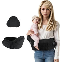 Baby Hip Carrier with Seat (Black)