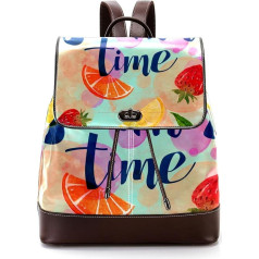 Personalisierte Schultaschen Büchertaschen für Teenager Zitronen Sommer, Mehrfarbig, 27x12.3x32cm, Rucksack Rucksäcke