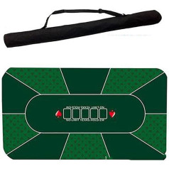 Casino Table Felt Layout, Russian Premium Professional Blackjack Poker Mat with Fine Fleece Surface and Non-Slip Rubber Base, for Theme Parties, Poker Evenings, Gatherings