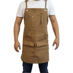 Oitto Large Canvas Carpenter's Apron for Men and Women with Pockets for Forging Tools