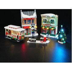 cooldac LED Light Kit Compatible with Lego 10308 Christmas Decorated Main Street Building Blocks Model, LED Lighting Set Compatible with Lego 10308 (Lights Only, No Models)