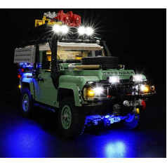 cooldac LED Light Kit Compatible with Lego 10317 Land Rover Classic Defender 90 Set, LED Lighting Set Compatible with Lego 10317 (Only Lights, Not Models)