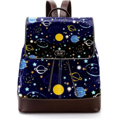Personalisierbarer lässiger Tagesrucksack für Teenager, schöne Galaxie-Schultaschen, Büchertaschen, Mehrfarbig, 27x12.3x32cm
