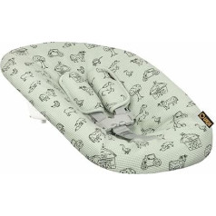 Ukje Protective Cover Compatible with Stokke Newborn with Belt Pads | Highchair Accessories | Fabric Cover for Babies and Toddlers High Chairs | Handmade in Europe