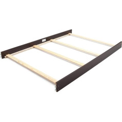 Universal Replacement Full Size Bed Rail with Claws / Hooks for Double Bed with Slats (Merlot)