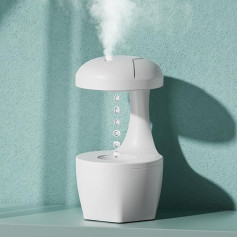 Asslye 1000 ml Humidifier Bedroom, Anti Gravity Water Drops, Air Humidifier, Quiet Cooling Mist Humidifier for Bedroom, Children's Room, Living Room, Office, Decoration