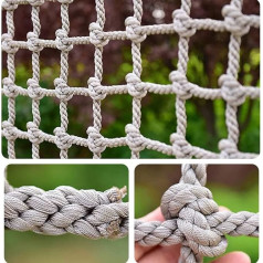 Climbing Seven Coloured Safety Nets Climbing Net Made of Polyamide, Durable Balcony Protection Net, for Climbing Attachments in the Backyard, Maximum Load 250 kg, (2 x 3 m (6.6 x 9.9 ft))