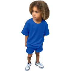 Kinder Kleinkind Baby Jungen Niedliches Bedrucktes Set Casual Kinderkleidung Elastische Taille Kurze Hose Elastischem Bund Strandhose Zweiteiler Kinderanzüge Für Kind MäDchen