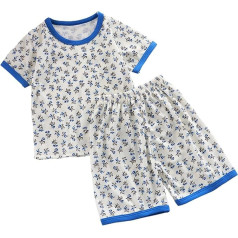Clothing Sets Boys Summer Casual Two Piece Outfit Quick-Drying Sports Suit Short Sleeve T-Shirt Tops Shorts Crew Neck Sports Shirt with Training Shorts Casual Children's Clothing Two Pieces