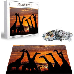 Puzzle Afrika Puzzle 5000 Teile, Holzpuzzle Erwachsene, Mehrfarbig Holzpuzzle, Klassische Puzzles REH Wooden Jigsaw für Erwachsene Und Kinder 14 Jahren, Geschenke Home Wand Dekor 156x105cm D-140