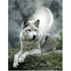 500 Piece Adult White Wolf Jigsaw Puzzle - Each Piece Fits Perfectly Together