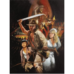 Retro-Actionfilm Indianas Wandkunst-Poster, 2000-teiliges Puzzle, Spielzeug für Erwachsene, Dekompressionsspiel, Xq221Zy, 70 x 100 cm