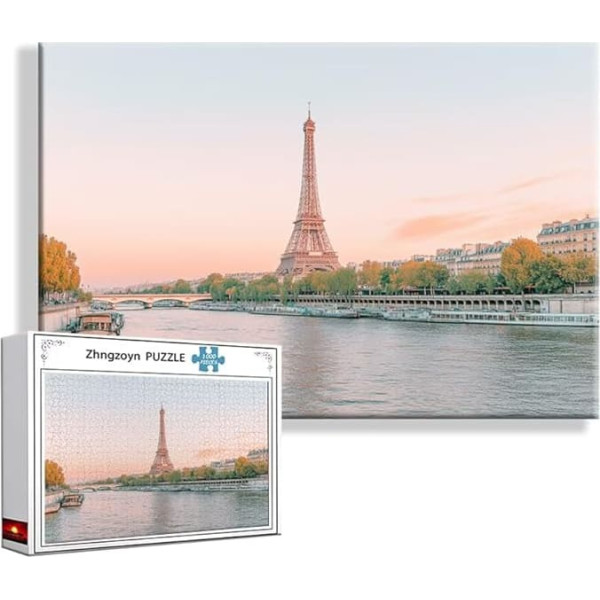 Puzzle Paris Ozean 4000 Teile Groß XXL 140 x 87 cm, Jigsaw Art Impossible Erwachsene Anspruchsvoll, DIY Klassische Jigsaw Erwachsene, Junge, Mädchen, Geschicklichkeitsspiel für Die Ganze Familie T-7