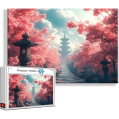 Puzzle Japan Landscape 1000 Pieces Large XXL 75 x 50 cm, Jigsaw Art Impossible Adults Sophisticated, Classic Jigsaw Adults, Boy, Girl, Skill Game for the Whole Family K-6