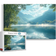 Puzzle Frühling Landschaft 1500 Teile Groß XXL 87x57 cm, Jigsaw Art Impossible Erwachsene Anspruchsvoll, Klassische Jigsaw Erwachsene, Junge, Mädchen, Geschicklichkeitsspiel für Die Ganze Familie B-0