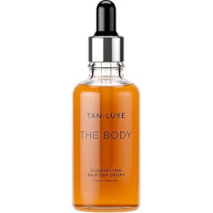 Tan Luxe THE BODY Self-Tanning Drops Light/Medium (50ml) Add Tan Drops to Skincare for a Custom Body Tan that's Cruelty Free and Vegan