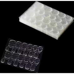 Pack of 600 25 Sheets Nail Glue Stickers, Double-Sided Nail Glue Stickers for Artificial Nails, Nail Adhesive Pads, Press on Nail Adhesive Pads, Nail Glue Pads for Nail Salon, Women's Nail Art