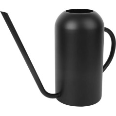 1.5 L Watering Can, Long Spout Watering Can, Stainless Steel, Retro Style, Long-Faced Succulent Watering Pot for Indoor Plants, Garden, Courtyard, Black