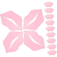Pack of 30 Lip Masks, Lip Moisture, Sleep Stain Lip Tint Lip Oil, Comfortable Lip Films, Gel Pads for Lip Care, Moisturising Masks for Lips, Collagen, Pink
