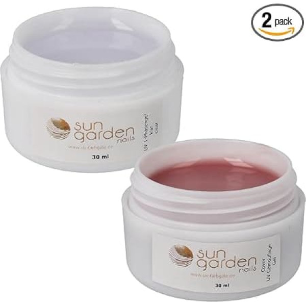 Sun Garden Nails 1-Phase Gel 30 ml Builder Gel Base Gel Sealing Gel + UV Cover Gel 30 ml