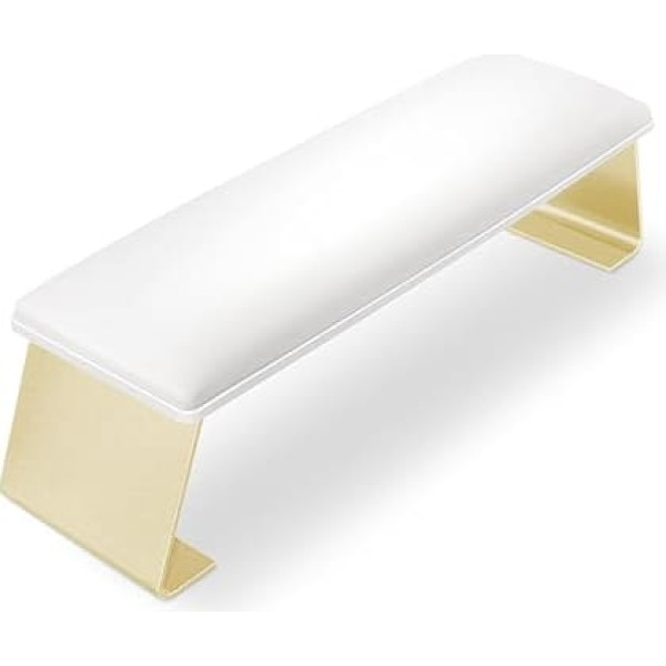 Hand Rest Nail Studio Wrist Rest, Arm Rest for Nails, Wrist Rest for Nails for Nail Technicians, Hand Cushion, Nail Studio, Manicure Hand, with Aluminium Alloy Legs (White)