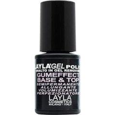 LAYLA Rubber effect gel polish base top, 1 ml