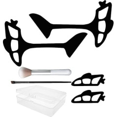 Eye Shadow Stencils - 4 x Eyeshadow Applicator Tool, Eyetour Eyeshadow Guide, Eye Stencil, Eyetour Makeup Tool, Professional Tool for Quick Makeup