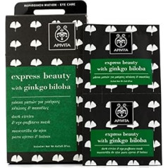 Express Beauty Dark Circles & Eye-Puffiness Mask with Ginkgo Biloba 6x(2x2ml)