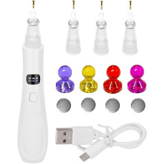 Gem Art Tools, Electric Jewelry Pickup Tool with 3 Suction Modes, 7.87x1.25 Inches, Replacement Tip Applicator for Craft, Makeup, Manicure, Rhinestone Design