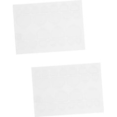 2 Sätze Doppelseitig Klebende Nagelsticker Nagellack Falsche Nägel Mit Kleber Nagelaufkleber Für Nagelkunst Nail-art-aufkleber Hochwertiges Gummiertes Papier Transparent 20 Blatt*2 Healeved
