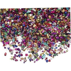 1 Glaschip DIY Epoxidfüllung Epoxid Charms DIY Füller Unregelmäßiges Epoxid Füller DIY Glasfüller Nagelkunst Strasssteine DIY Charm Füller Charms Füllung