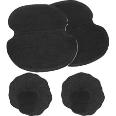 Armpit Pads, Pack of 60 Underarm Sweat Pads, Non-Woven Fabric Dress, Clothing, Underarm Sweat Pads, Not Visible, for Women and Men, Black