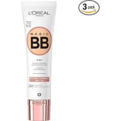 L'Oréal Paris Tinted Day Cream, For 24-Hour Moisture and an Even Complexion, Magic BB Complexion Optimiser, No. 03 Medium Light (Medium Light), 1 x 30 ml
