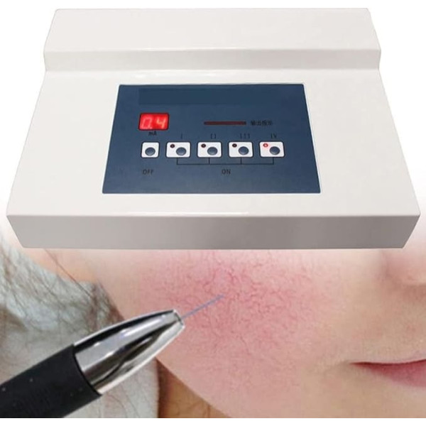 High Frequency Beauty Device for Spider Vein & Red Blood Vessel Removal, Effective Facial Treatment Machine for Home & Salon Use, 110 V