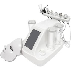 7-in-1 Beauty Machine, Water Oxygen Hydrafacial Machine, Deep Cleansing Hydra Beauty Facial Care Machine with LED Mask, Small Bubble Cleaning Instrument with LED Display