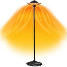 DONYER POWER Electric Patio Heater, Electric Patio Heater, Garden Heater, Waterproof, Indoor Outdoor Freestanding, Waterproof for Outdoor and Outdoor Use