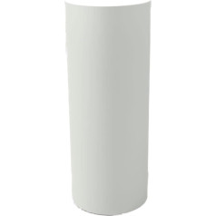 Kloris Cylindrical Column Sweet Table Height 90 cm Diameter 35 cm Colour White Made in Italy