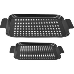 Grillpfanne für den Innenbereich zum Kochen, nicht haftend, doppelseitige Grillfläche, Heavy-Duty Cooking (langlebig und wärmeverteilt), Camping & Outdoor BBQ