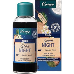 Kneipp Badeöl Gute Nacht - Alpenden und Amyris - Für einen erholsamen Schlaf - Vegan - 100 ml
