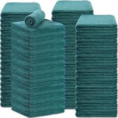 Newwiee Pack of 72 Bleach-proof Towels, Bulk Pack for Salon Hair, Microfibre Towels, 45.7 x 76.2 cm, Dry, Lint-Free Hair Drying, Salon Towel for Hair, Shaving, Hairdresser (Green)