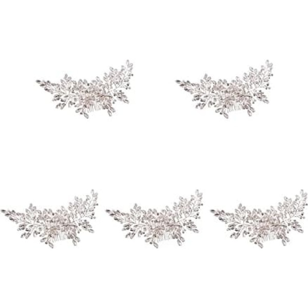 Hair Comb, Hair Pins, Hair Combs, Hair Accessories, Headpiece, Set of 4 Bridal Rhinestone Hair Bridal Headpiece for Wedding Bridal Rhinestone Hair Comb Bridal Hair Side Comb Comb Delicate Hair