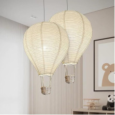 Hot Balloon Lampshade Pack of 2 35 cm Hot Air Balloon Gift Lampshades for Pendant Lamp Children's Room Suitable for Decorating Rooms for Children and Teenagers