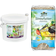 Dehner Natura Wild Bird Food, Scattered Food, 20 kg & Natura Wild Bird Food, Berry Dumplings without Net, 100 Pieces (10 kg)