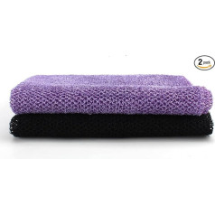 Enlarged African Mesh Sponge African Exfoliating Mesh 2 in 1 Body Shower Scrubber Nylon Back Scrubber Exfoliating Bath African Sponge Skin Straightener Daily
