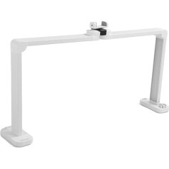 ZJchao Large 40 W Nail Lamp with Bright LED Light, Adjustable Colour Temperature and Phone Holder, Foldable Eyelash Extension Light for Desk, Nails or Beauty Bed