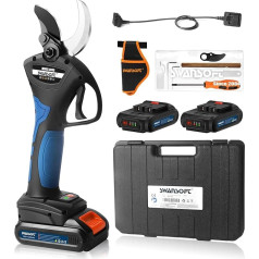 SWANSOFT 8605 Battery Pruning Shears, 40 mm Battery Secateurs, 1050W 21V 2A Progressive Electric Loppers for Olive Trees, Vineyard