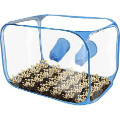 35.8 x 23.2 x 22.8 Inch Mushroom Breeding Breeding Air Box Pop-Up Mushroom Grow Tent Kit Portable Mushroom Growing Container for Horticultural Supplies Blue