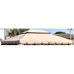 Top top replacement for gazebo adventures 3x4 ecru waterproof