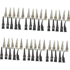 60 Pieces Nail Set Clothing Cosplay Props Decorate False Nails Vinyl