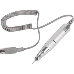 Nail Drill Handle, 35000RPM Nail Drill Replacement Handpiece, Quiet Operation, Nail Drill Handpiece for Electric Nail Polishing Machine, with Forward/Backward, with 5 Pin Socket